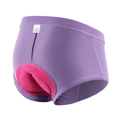 Daconovo Women's Bike Underwear 3D Gel Padded Breathable Polyester (XL)