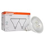 Sylvania ECO LED PAR38 Light Bulb, 90W = 14W, 7 Year, Non-Dimmable, 1000 Lumens, Clear, 4000K, Cool White – 2 Pack (41106)