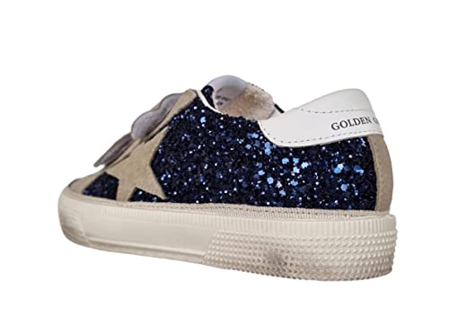 Miniatura 2 de Golden Goose Zapatos De Niña De Piel Vintage Y Purpurina Gyf00198.F002806.50675 Azul Noche Gris Y Blanco Numeric 30 , Turquesa, 30 Eu