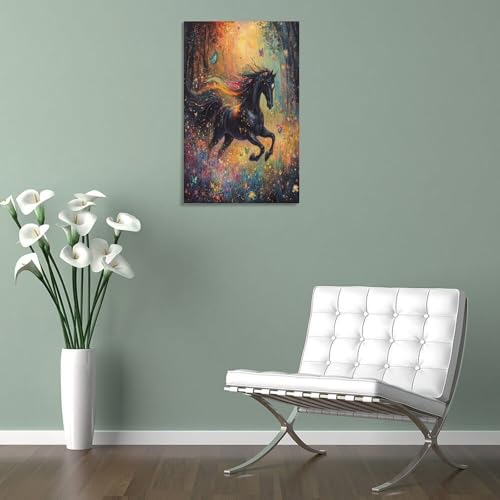 Peintures sur toile cheval pour rompre la monotonie des murs de chambre