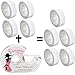 Blulu Double Sided Clothing Tape with Dispenser for Women Transparent Body Tape for Clothing Fabric Dress and Bra, 4 Rolls 82 Feet