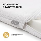 Materac nawierzchniowy Topper 160×200 | 5 cm grubości | Ergo+ Pianka ortopedyczna | Zdejmowany pokrowiec | Antyalergiczn
