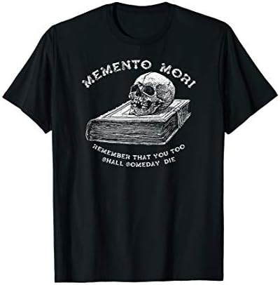 Memento Mori - Skull on Book T-Shirt