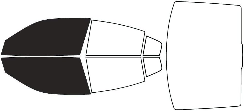 Rvinyl Window Tint Kit Compatible with Dodge Charger 2015-2023 - Black 20% - Single Ply No Bubble Film - Do it Yourself Vehicle Front Precut Kit