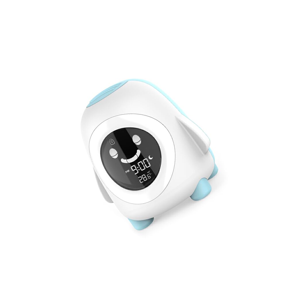 IOIUSKKU Reloj Despertador Digital con Pantalla de Temperatura de Animales de Dibujos Animados para Oficina, guardería, mesita de Noche, Temporizador de Siesta, luz Nocturna