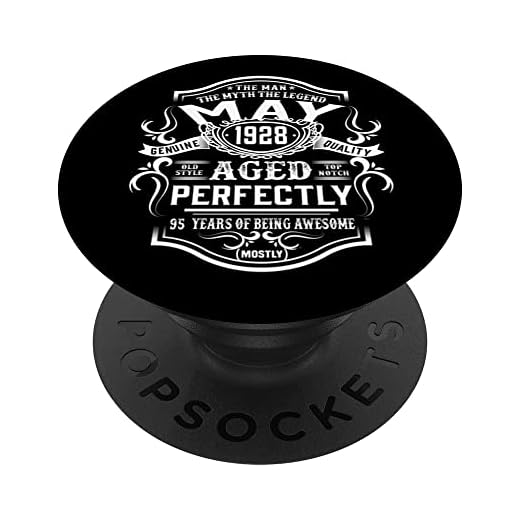 Regalos vintage de 1928 para hombre para el 95 cumpleaños de May The Man PopSockets PopGrip Intercambiable