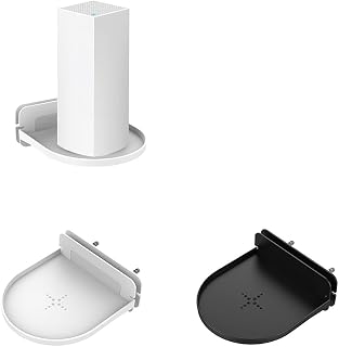 Wall Mount Holder Stand for Home Mesh Wifi System Support for Tenda Nova Linksys Velop TP-Link D-Link for Google Nest Wifi Router (White)