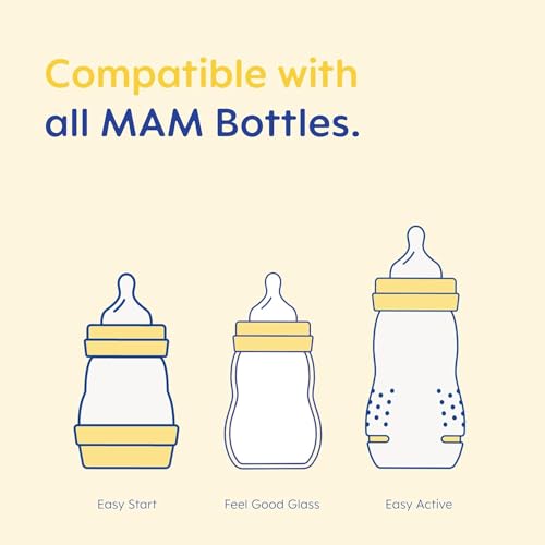 MAM Teats Size 1 | 4 Pack | Slow Flow | Fits All MAM Bottles | Made from SkinSoft Silicone | Baby Accessories for Newborn - 6