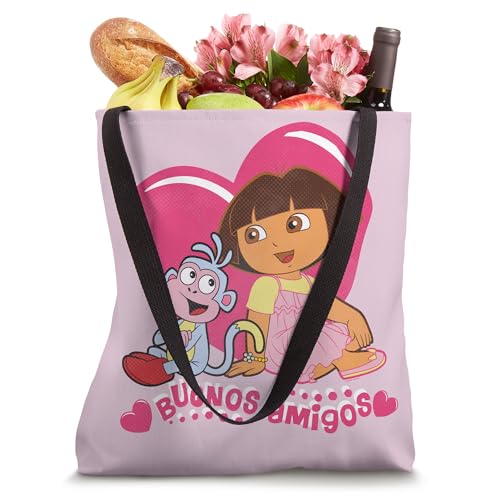 Bolso Tote Dora the Explorer Hearts Pink White miniatura 4
