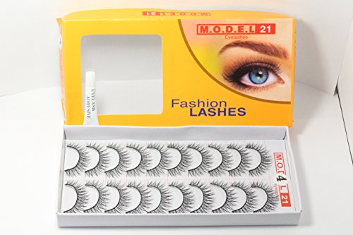 # 4 10 Pairs Handmade Natural Fashion Long False Eyelashe for Makeup Cosmetic