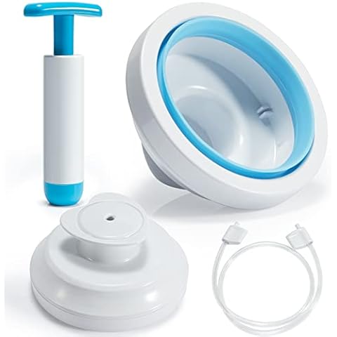 VacYaYa Jar Sealer for Vacuum Sealer Food Storage with Accessory Hose for Regular and Wide Mouth Mason Jars,with a Manual Portable Vacuum Pump Cover