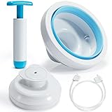 VacYaYa Jar Sealer für Vakuumierer Lebensmittelaufbewahrung mit Zubehörschlauch für Einmachgläser mit normaler und breiter Öffnung, mit einer manuellen tragbaren Vakuumpumpe