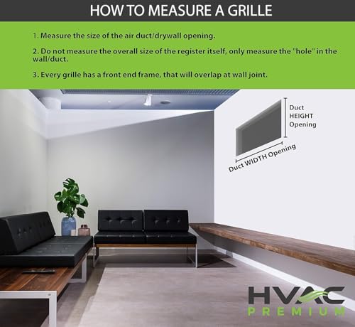 Image of Premium Central air Conditioning Grille- Linear Bar Grilles - Aluminium Powder Coated Grill, Ventilation Grill, Home Grill, ac Jali, Grill for Wall, Sidewall and Ceiling (12 inch * 4 inch)