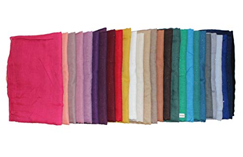 Kuldip Maxi Glitter Pashmina Scarf Shawl Wrap. Assorted Colors. (Pack of 10)2
