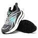 Fashion Steel Toe Shoes Mens Safety Work Sneakers Chunky Lightweight Buffer Comfortable,Gray,6