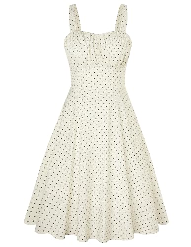 Belle Poque Polka Dot Dresses for Women 2025 Summer 1950s