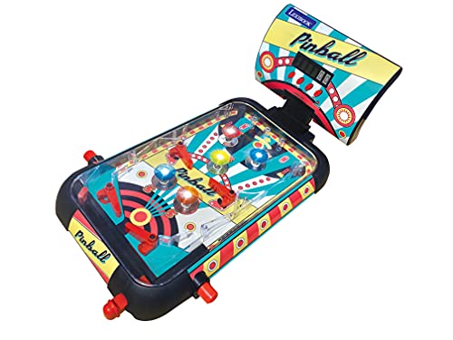 LEXiBOOK Table Electronic Pinball, Action and Reflex Game for Children and Family, LCD Screen, Light and Sound Effects, JG610