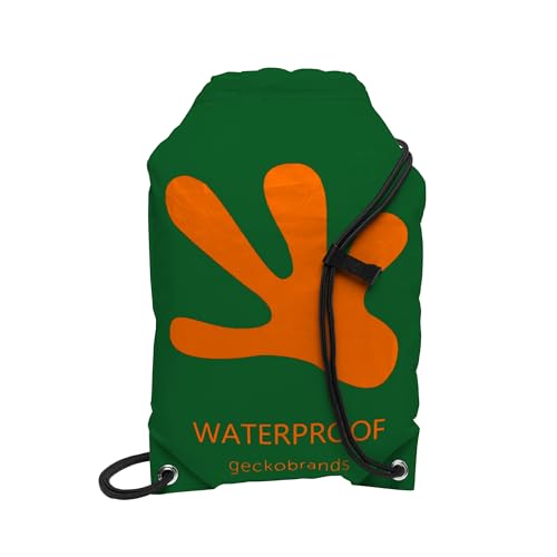 Image of geckobrands Embark 10L Drawstring Backpack - Waterproof, Lightweight Dry Bag for Beach, Hiking, and Light Water Activities