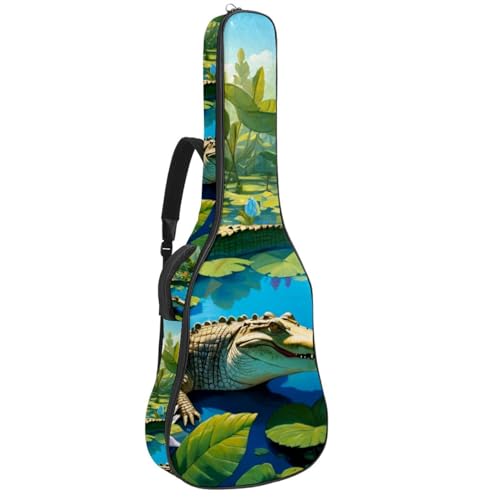Housse guitare acoustique 42.9x16.9x4.7 sac étanche motif floral
