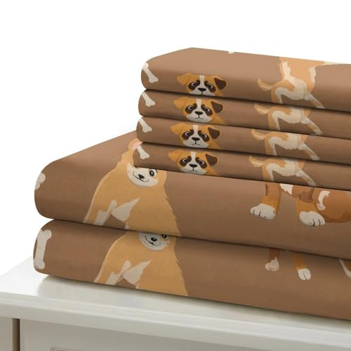 Housse de couette microfibre 3D à fermeture éclair résistante motif bouledogue - 7