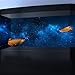 Dtekoj 48X24IN Starry Aquarium Background, Art Starry Fish Tank Decorations Background, with 8 EVA Double-Sided Tape
