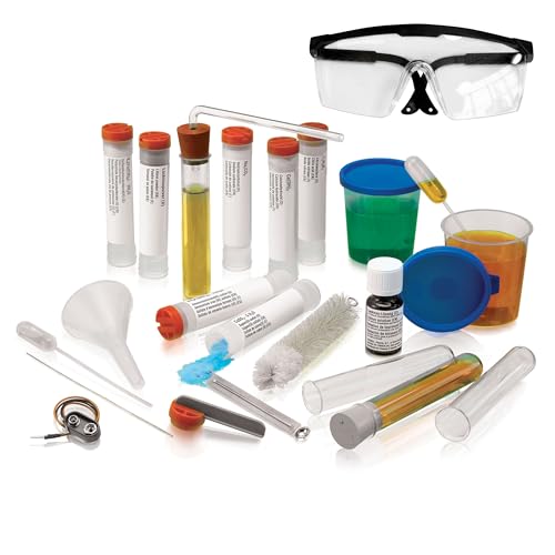 Thames & Kosmos Chem C1000 V2.1 Beginner Chemistry Set | 125 Hands-On Experiments for Ages 10+, Explore Electrochemical Reactions, Acids, Bases & More, Science at Home w/Safety Gear, 80-Page Manual - Image 2