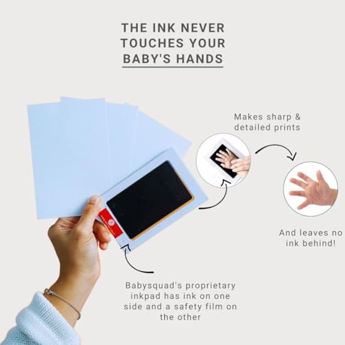 Babysquad BABY001 Baby Prints Newborn Handprint And Footprint Picture Frame Keepsake Kit thumb #4