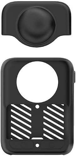 Silicone Protective Case for DJI Osmo 360+Lens Protection Cover Waterproof and Drop-Resistant, Silicone Case Sleeve Accessories Set - Black