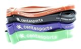 centasports Pull Up Assistance Bands, Set of 4 Resistance Bands with Carrying Bag