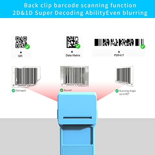 Symcode Pos Receipt Printer 58Mm Thermal Receipt Printer Bluetooth Handheld Pos Machine Receipt Printer,Mobile Pos Portable Back Clip Receipt Printer For Sales Retail Print #TOP1