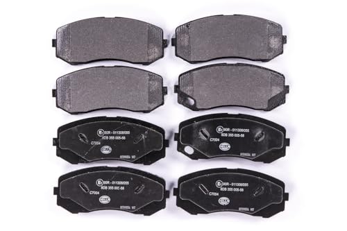 Plaquettes de frein HELLA anti-bruit pour MITSUBISHI kit C7004 avec alerte usure