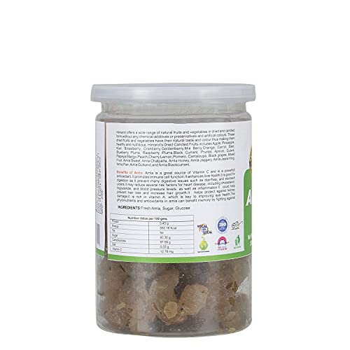 Image of Himsrot Dried Sweet Amla Candy India Gooseberry Superfood from Himalayas | 100% Natural Dry Fruit | Sweet Candy | Sweet Amla Candy - 200 gms Resealable Jar