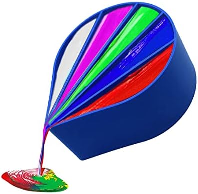 NUNUWE 12oz Split Cups for Paints Pouring - Acrylic Paint Pour Cup 5 Channels Dividers Painting Tools ,Acrylic Painting Pouring Multi Channel Set Fluid Art Drawing Accessories
