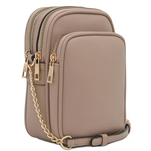 Image of FashionPuzzle Multi Pocket PU Leather Casual Medium Crossbody Bag with Adjustable Strap