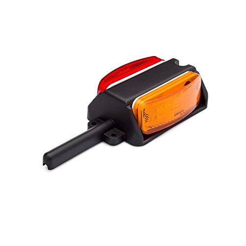 Lumitronics Pre-Wired Left Fender Clearance Trailer Light Assembly (Amber/Red) #TOP17