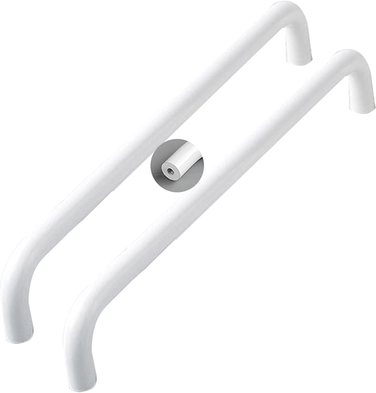 Wardrobe Door Handles,hardware fitting?,2pcs Cabinet Handles White Bow Wardrobe Pulls Aluminum Alloy Drawer Handles Bathroom Handles Dresser Knobs Pull Handles Hardware (Hole Distance 512mm) (Si ( Siz