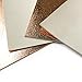 Real Rose Gold Metallic Leather: Genuine Shiny Leather Material for Sewing, Crafting and Jewelry Making (Rose Gold, 10x10In/ 25x25cm)