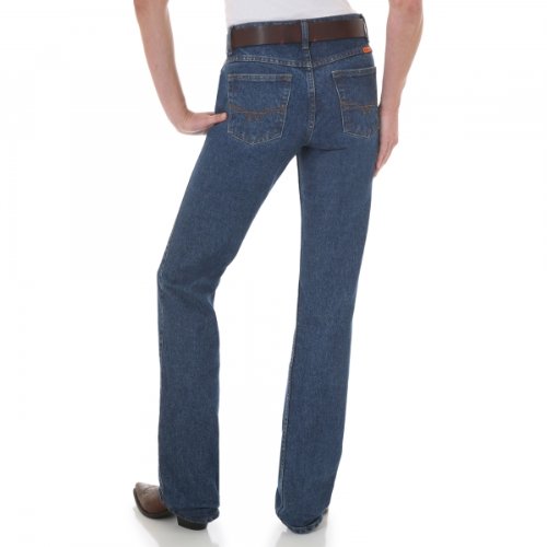 Wrangler Western Flame Resistant Jeans Mid-Rise Bootcut Blue Stone 11 30 #TOP2