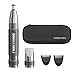 ConairMan Ear, Nose, and Eyebrow Hair Trimmer for Men, Cordless Battery-Powered Trimmer with Professional Metal Handle