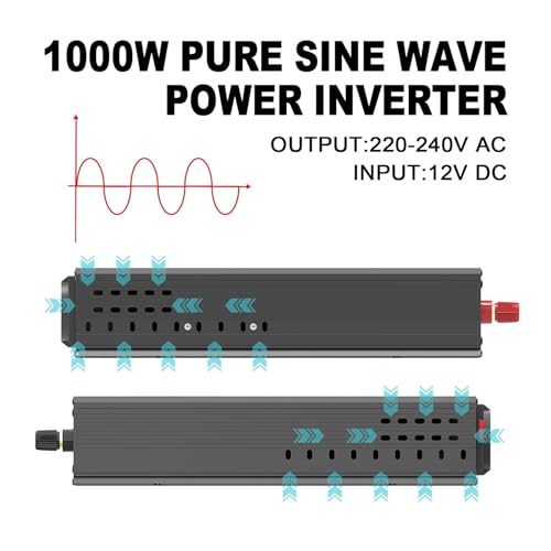 Convertisseur 12V 220V 1500W DNB transformateur voiture prise UE - 7