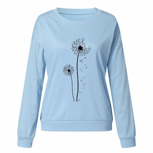 Sweat-shirt sans chapeau pour femmes col rond anti-courants d'air en taille M