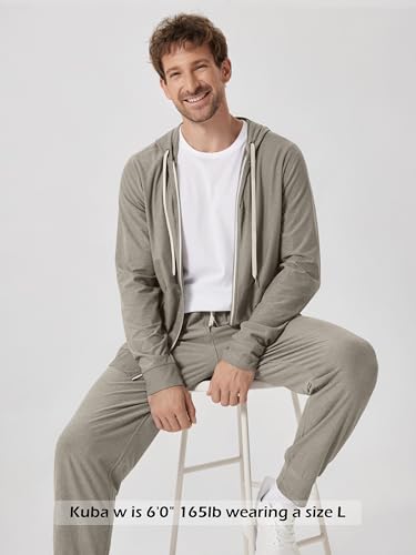 Image of ODODOS Men's Performance Joggers - Ultra Soft odSTRATUM Tech Sweatpants with Adjustable Waist and Secure Pockets