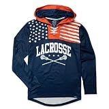 ChalkTalkSPORTS Lacrosse Hoodie - Patriotic - Lace-Up - Youth Large
