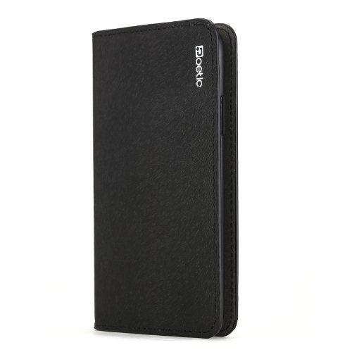 Samsung Galaxy S5 Case - Poetic Samsung Galaxy S5 Case [FlipBook Series] - [Lightweight] [Professional] PU Leather Protective Flip Cover Case for Samsung Galaxy S5 Black (3 Year Manufacturer Warranty From Poetic)