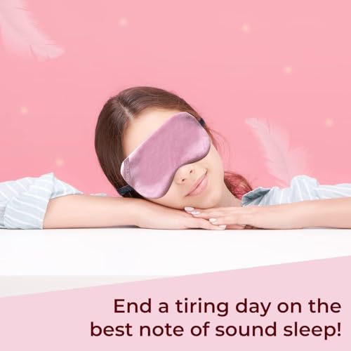 Image of PACK OF 2 Eye Mask for Sleeping with Adjustable Strap Super Soft Sleep Masks Blind Fold for Comfortable Sleep Travelling Eye Pad for Girls Blind Folds for Sleeping - Black and Gray