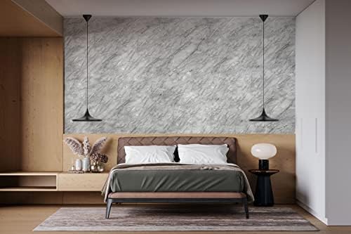Very Berry Sticker Deep Grey Marble Kitchen Wallpaper for Countertop (61cm x 200, High Gloss, Deep Grey) Waterproof Self-Adhesive Vinyl Marble Wall Stickers