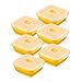 Collapse-it Silicone Food Storage Containers - BPA Free Airtight Silicone Lids, 6 Piece Set of 2-Cup Collapsible Lunch Box Containers - Oven, Microwave, Freezer Safe with Bonus eBook