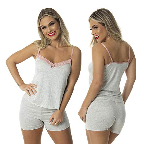 Kit 2 Short Doll Vivi (M, CINZA/MARINHO)
