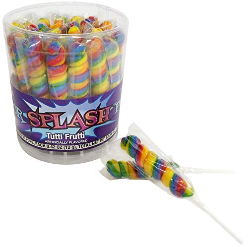 Albert s Color Splash Pops Tubs 30 ct - Rainbow - Tuitti Fruitti Flavor