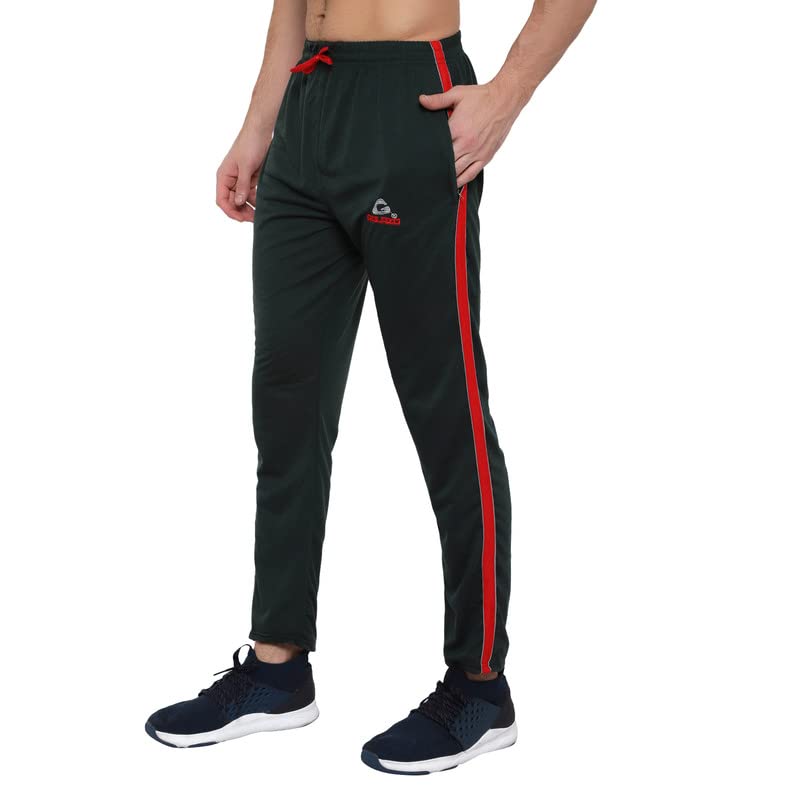 Image of GOLAZO Regular Fit Multicolor Cotton Track Pants for Men with Comfort and Style in Your Athelisure Wear